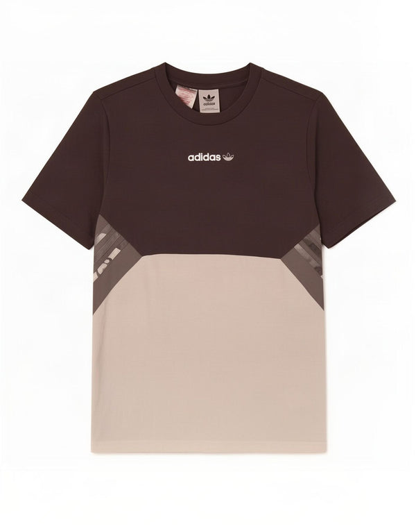 Adidas Boys T-Shirt Top 13-14 år Grå Colourblock Bomuld
