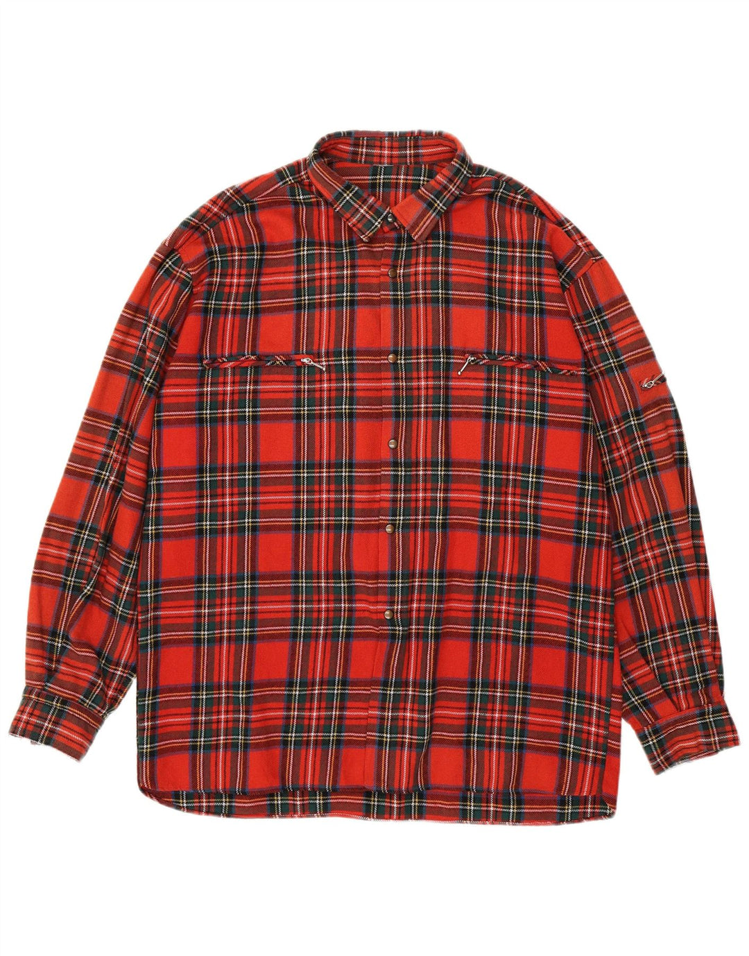 Vintage flannelskjorte til mænd XL rød plaid