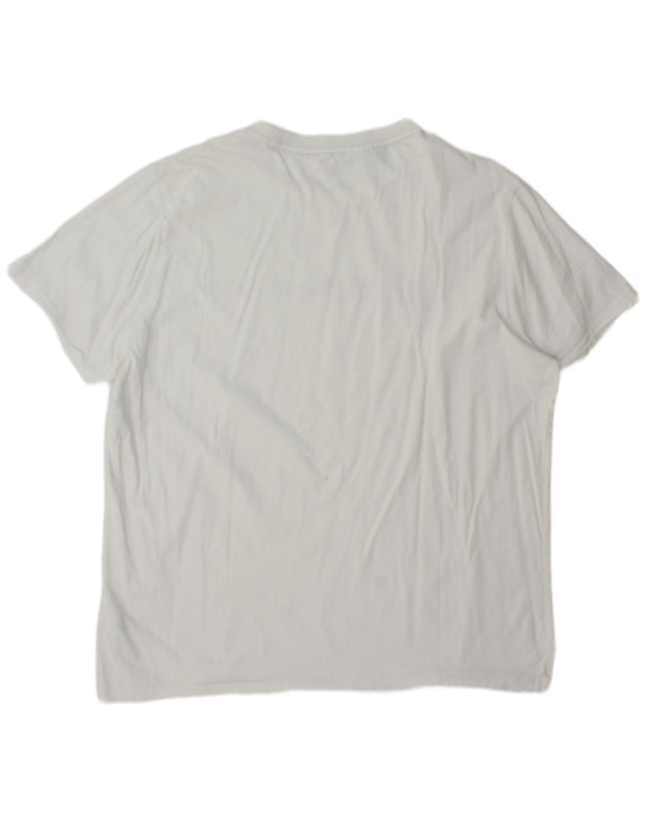 Puma Herre Grafisk T-Shirt Top 2XL Hvid Bomuld