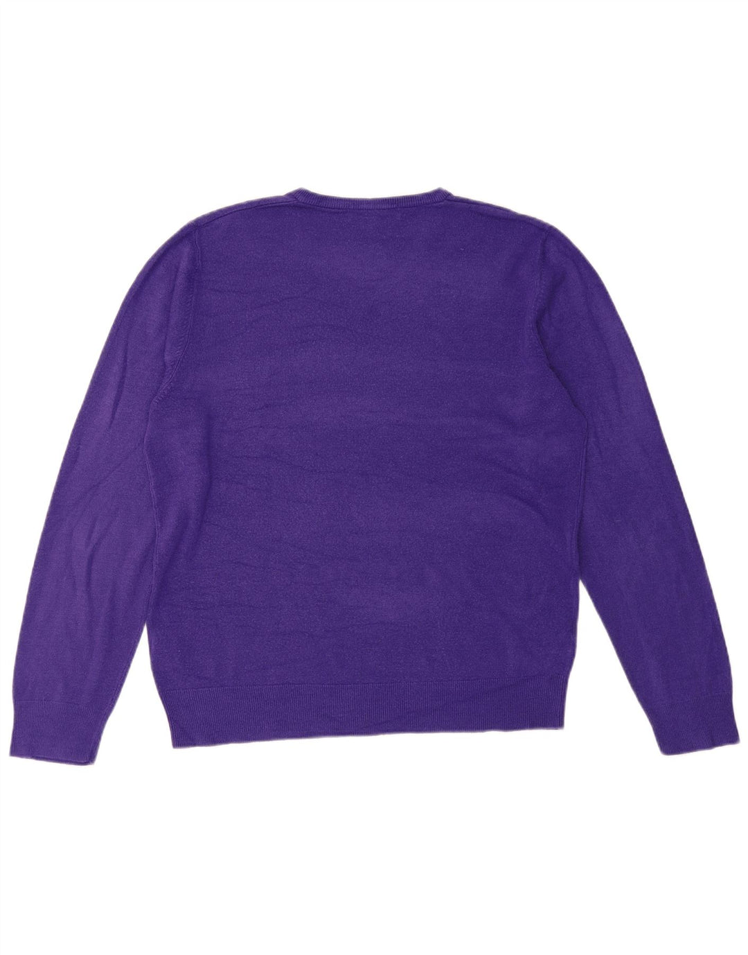 Marks & Spencer Herre V-hals sweater Stor lilla akryl