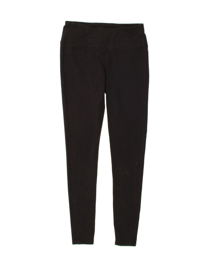 ATHLETA Womens Leggings UK 8 Small  Black Nylon Vintage Athleta and Second-Hand Athleta from Messina Hembry 
