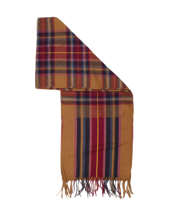 JOULES Womens Rectangle Scarf One Size Multicoloured Plaid Polyacrylic