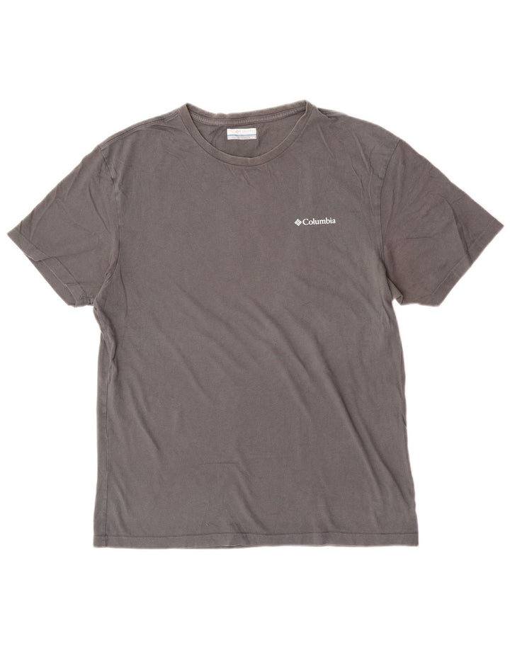 Columbia Herre grafisk T-shirt top mellemgrå bomuld