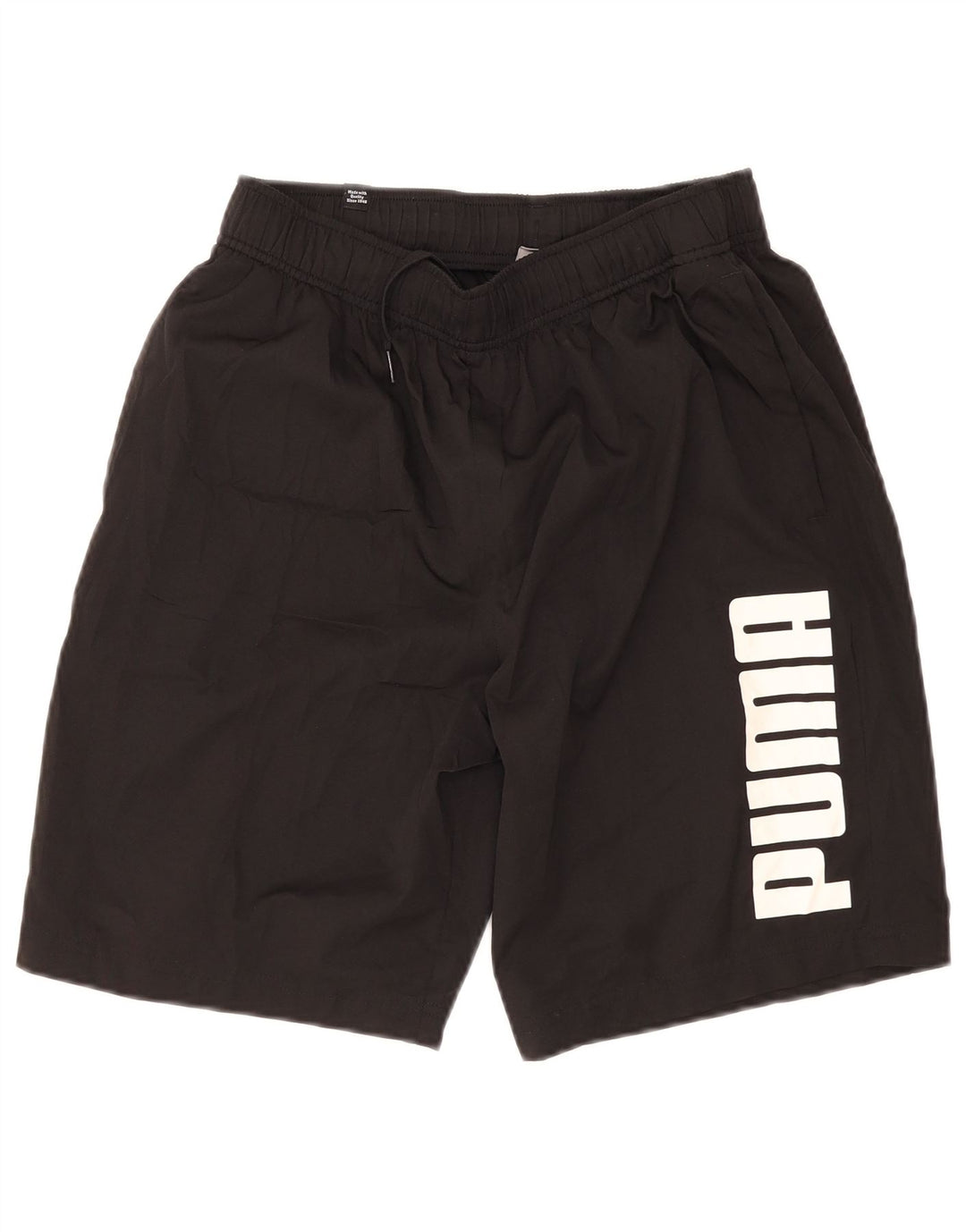 Puma Herre grafiske sportsshorts Medium Sort Polyester