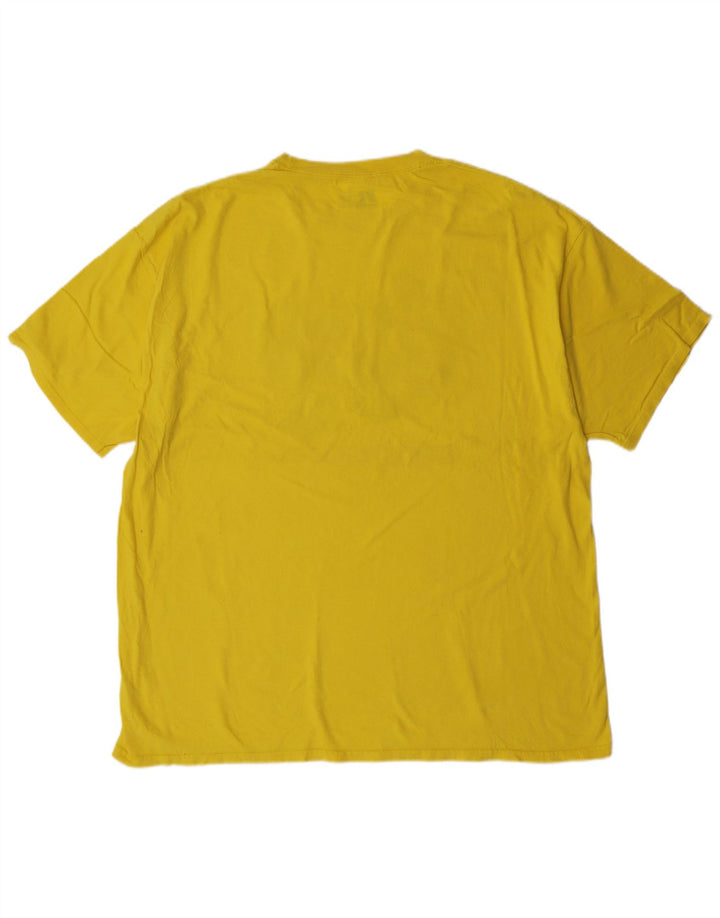 Russell Athletic Herre Grafisk T-Shirt Top 2XL Gul