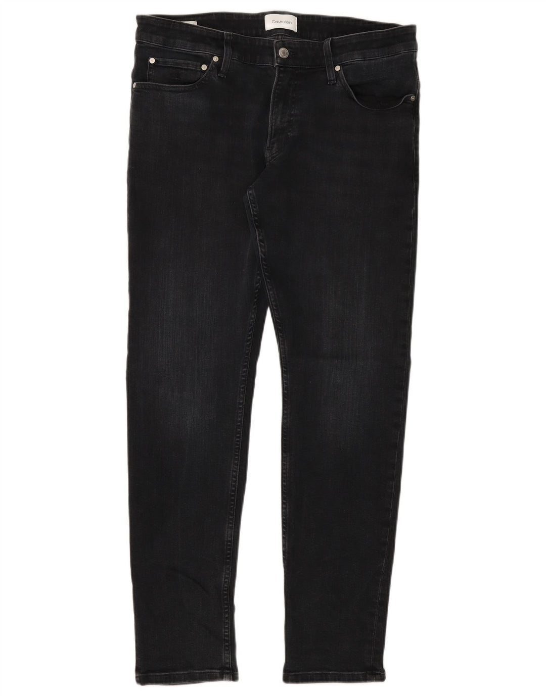 Calvin Klein Herre Slim Jeans W33 L32 Sort Bomuld