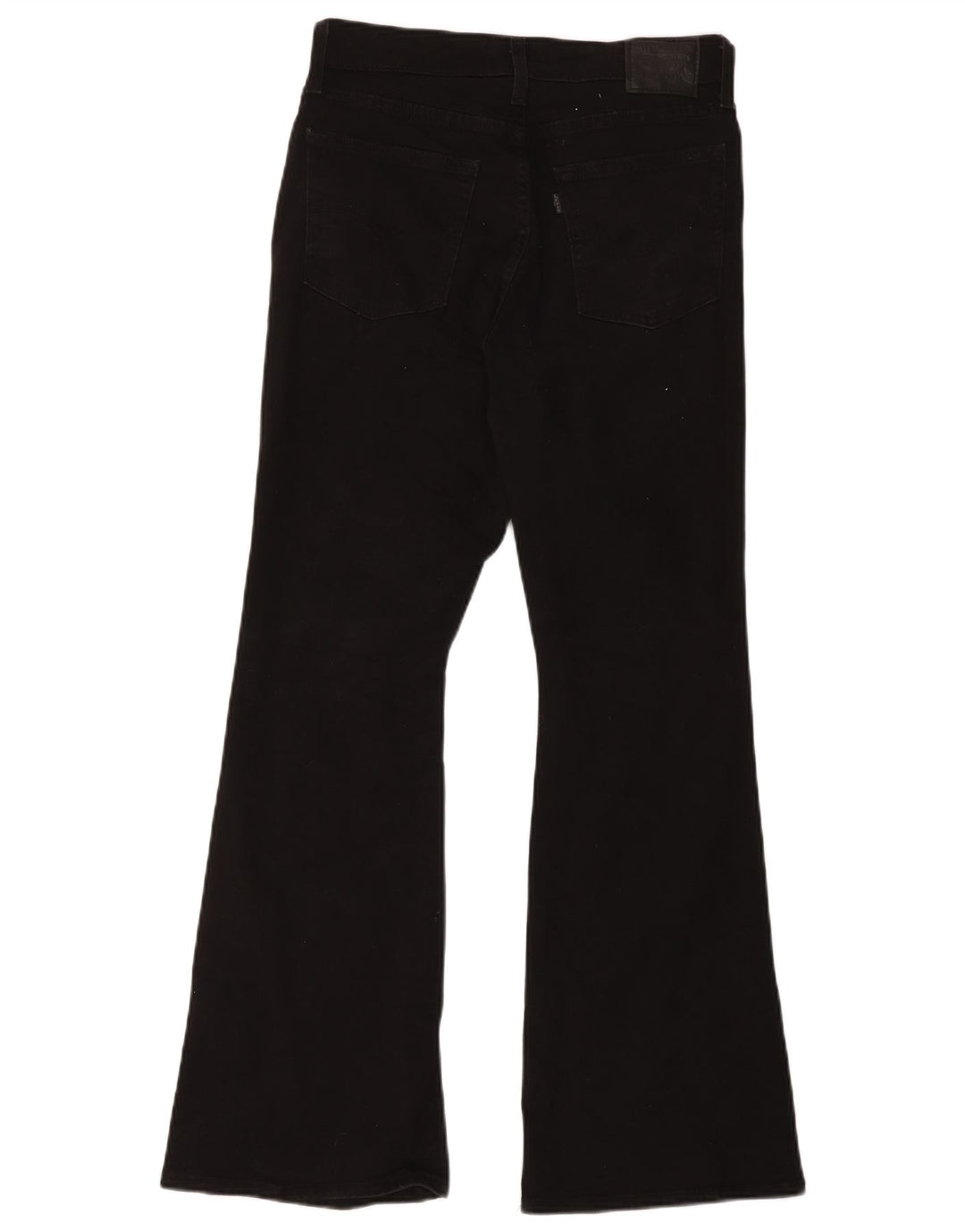 Levi's Dame 726 højtaljede flarede jeans W30 L30 sort bomuld