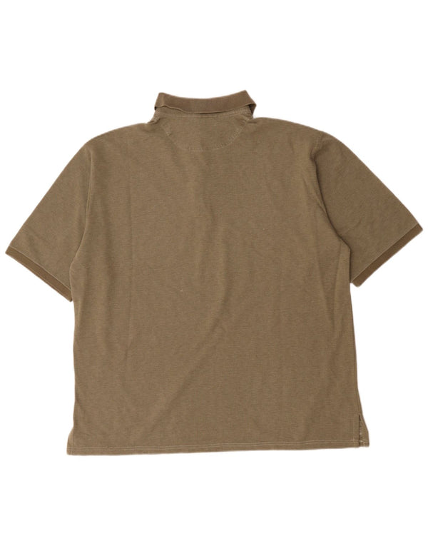 Paul & Shark Herre Yachting Polo Shirt 4XL Khaki Cotton