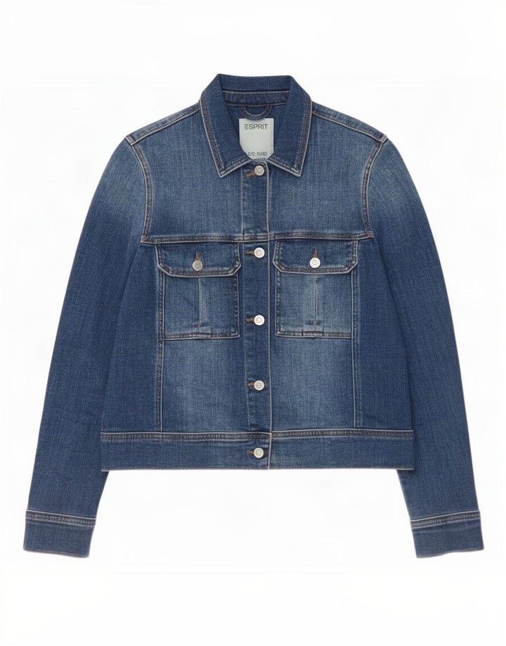 Esprit Dame denimjakke UK 12 Medium Blue Bomuld