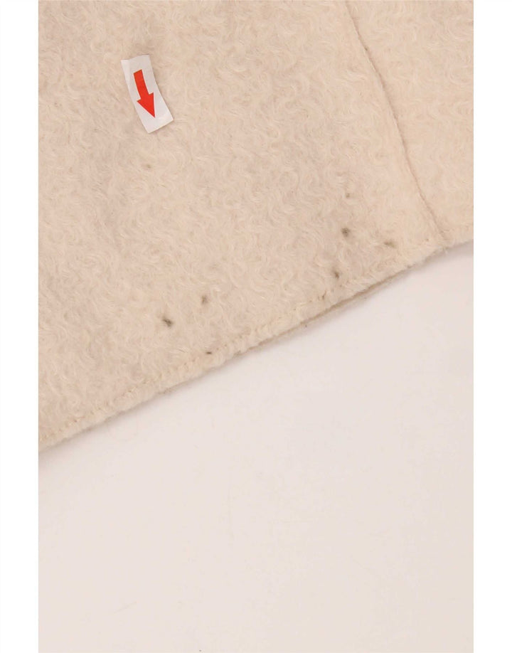 Zara Dame Oversized Overfrakke UK 10 Small Beige
