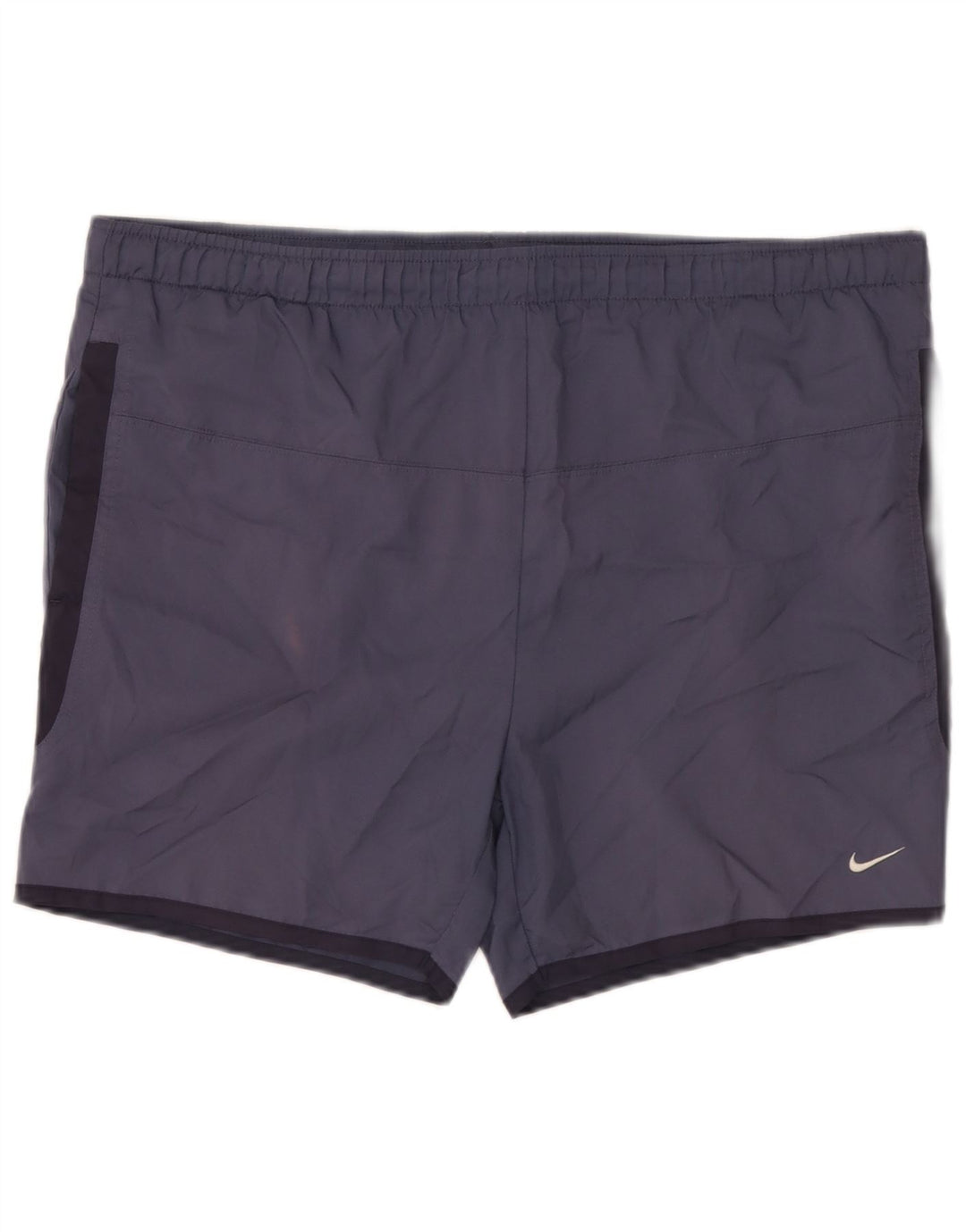 Nike Badeshorts til mænd UK 39/41 Medium Navy Blue Colourblock Polyester