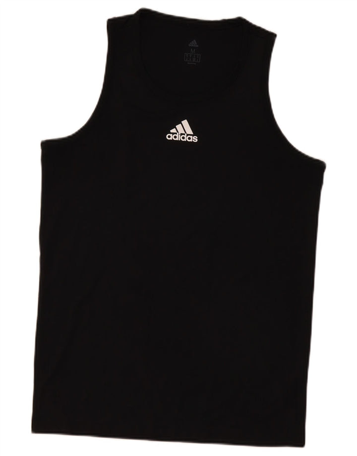 Adidas Herre Grafisk Vest Top Medium Sort Polyester