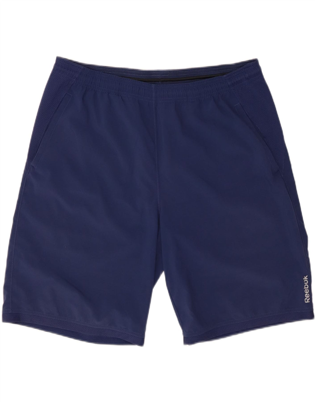 REEBOK Sportsshorts til mænd Large Navy Blue Polyester