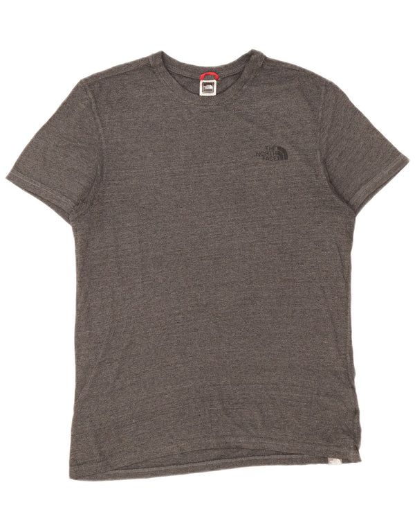 The North Face Herre T-Shirt Top Medium Grey Flecked Bomuld