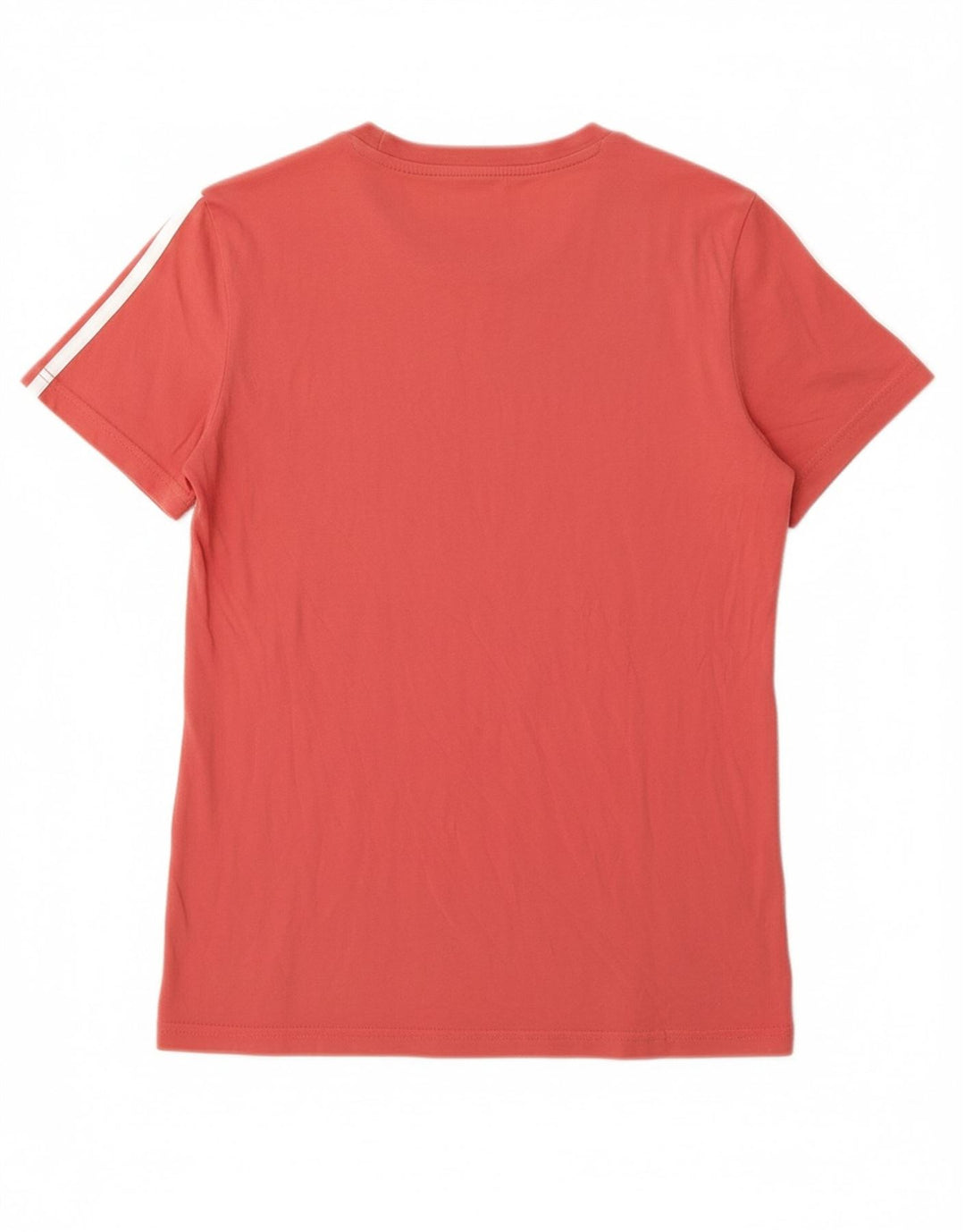 ADIDAS Womens T-Shirt Top UK 12/14 Medium Red Cotton