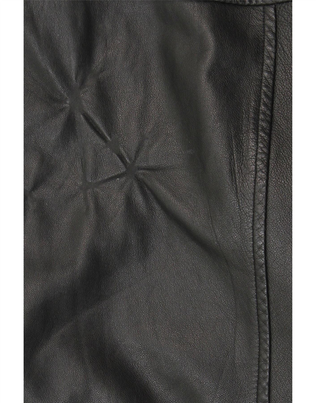 STONES Mens Leather Jacket IT 50 Large Black Leather Vintage Stones and Second-Hand Stones from Messina Hembry 