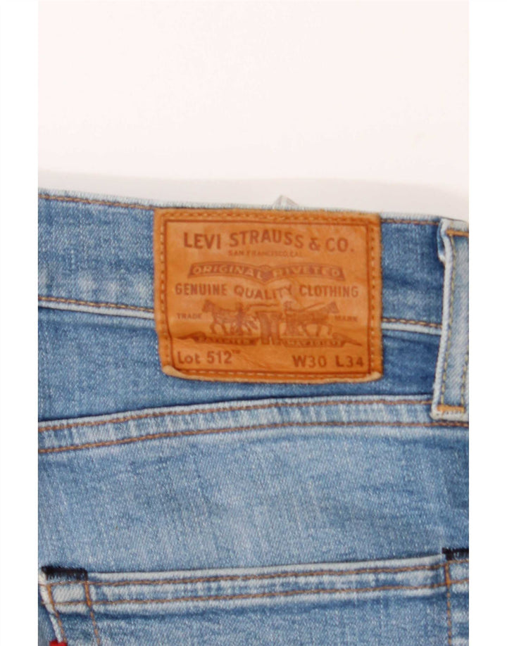 Levi's Herre 512 Slim Jeans W30 L34 Blå Bomuld