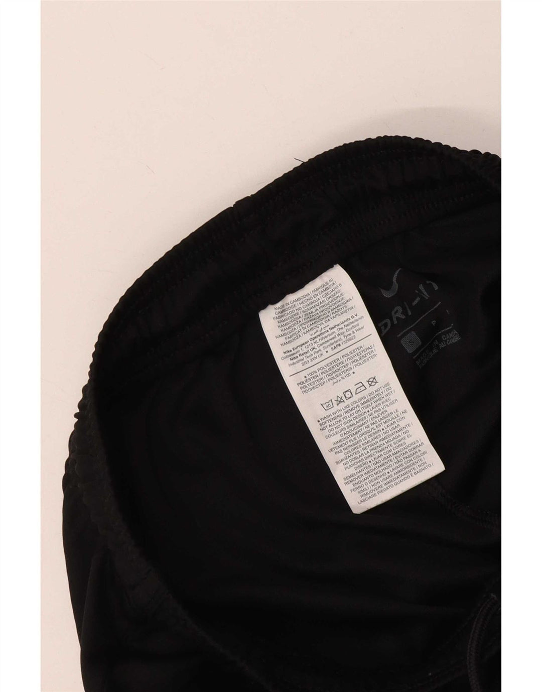 Nike Dame Dri Fit Sport Shorts UK 8 Small Black Polyester