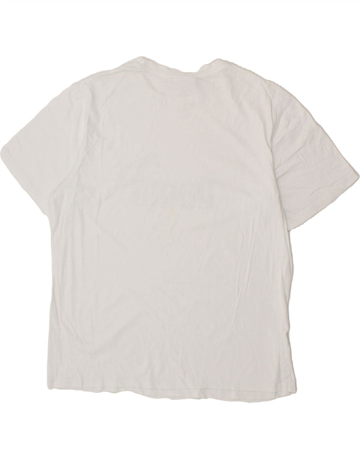 PUMA Mens Graphic T-Shirt Top Large White Vintage Puma and Second-Hand Puma from Messina Hembry 