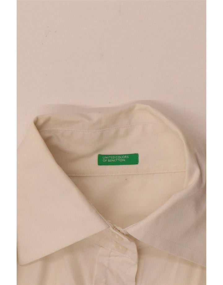 Benetton Dameskjorte UK 12 Medium White