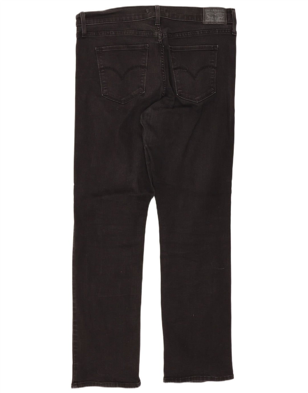 Levi's Womens 314 Shaping Straight Jeans W32 L30 Sort bomuld