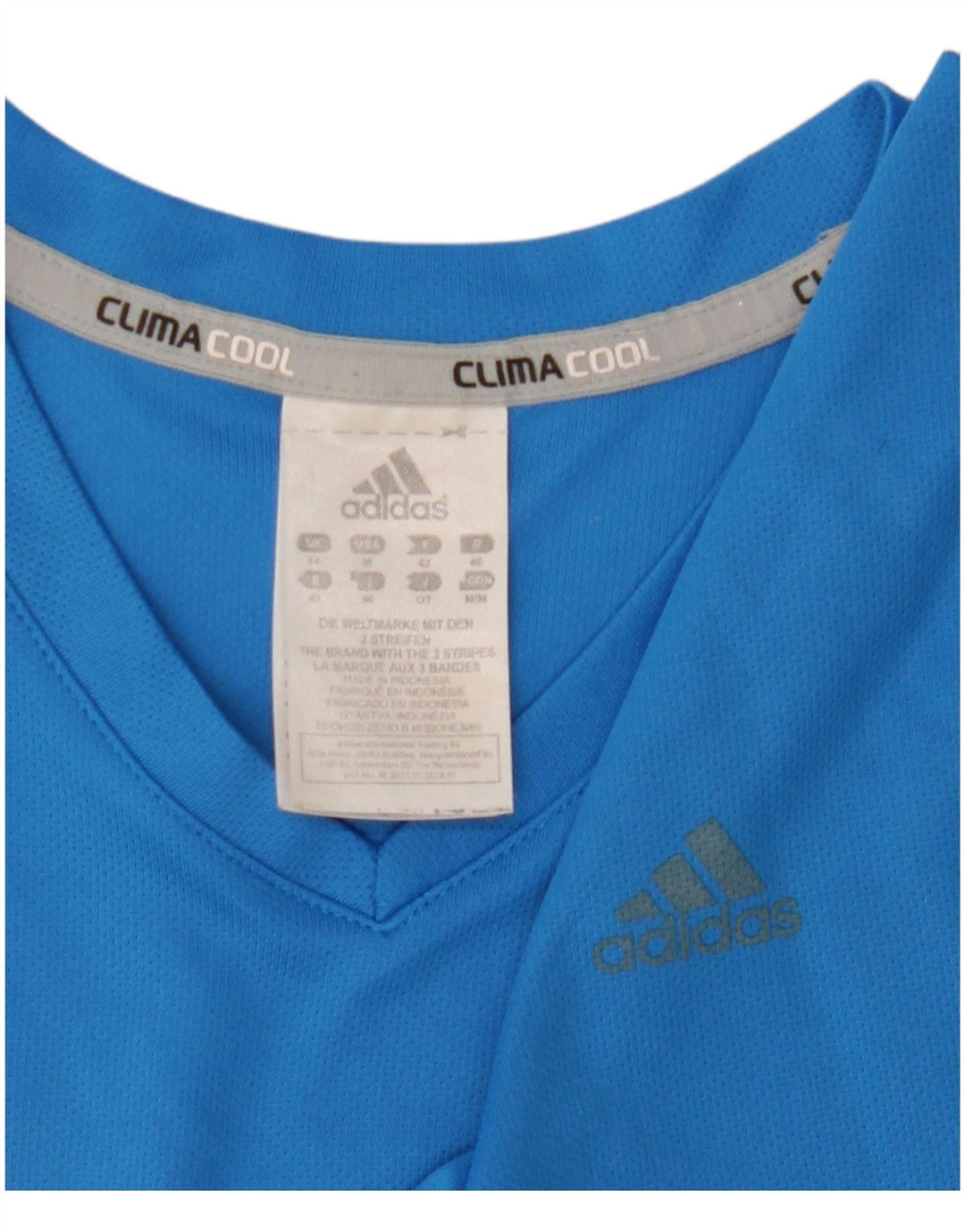 Adidas Dame Running Top Langærmet UK 14 Medium Blue Polyester Sports