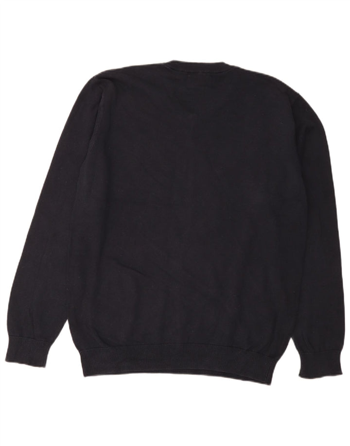 Pierre Cardin Herre V-hals sweater Medium marineblå bomuld