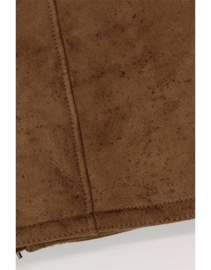 Vintage Herre Shearling Jacket IT 50 Large Brown