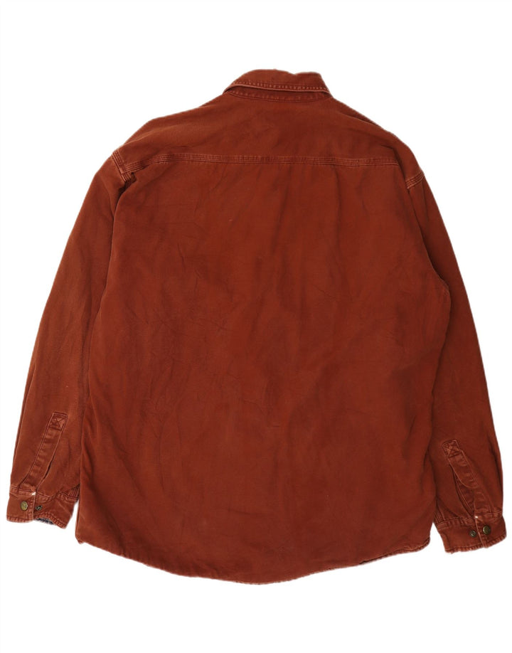 Carhartt herre skovhugger skjorte stor brun bomuld