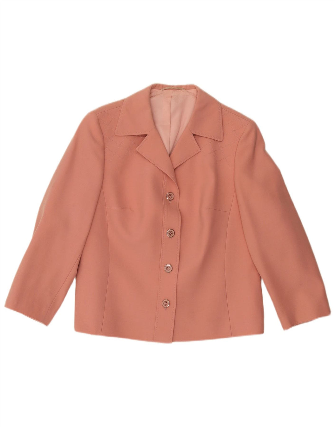 Goldix Dame 4-knaps blazerjakke UK 12 Medium Pink Uld