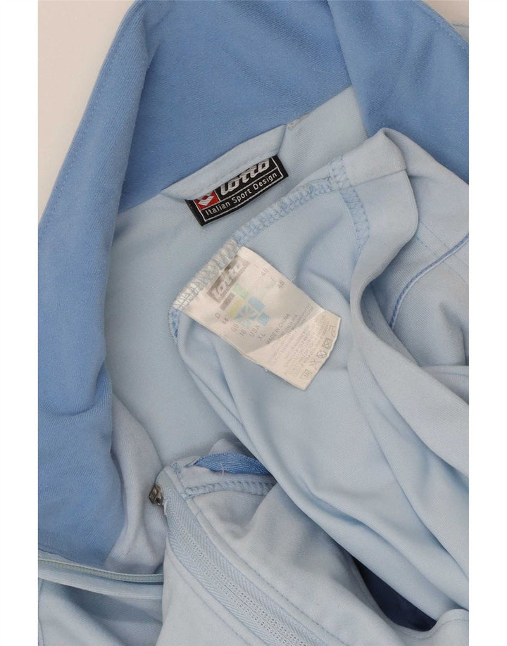 Lotto Womens Oversized træningsdragt Top Jacket UK 16 Large Blue Polyester