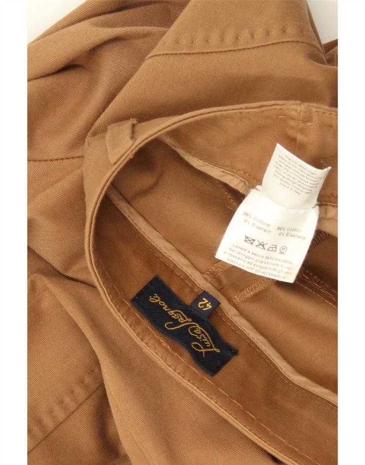 Luisa Spagnoli Dame Slim Cropped Trousers IT 42 Medium W32 L27 Brun