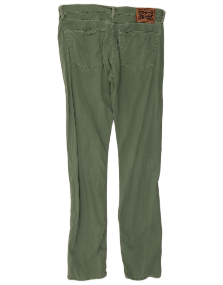 Levi's Womens 508 tilspidsede jeans W32 L34 Grøn bomuld