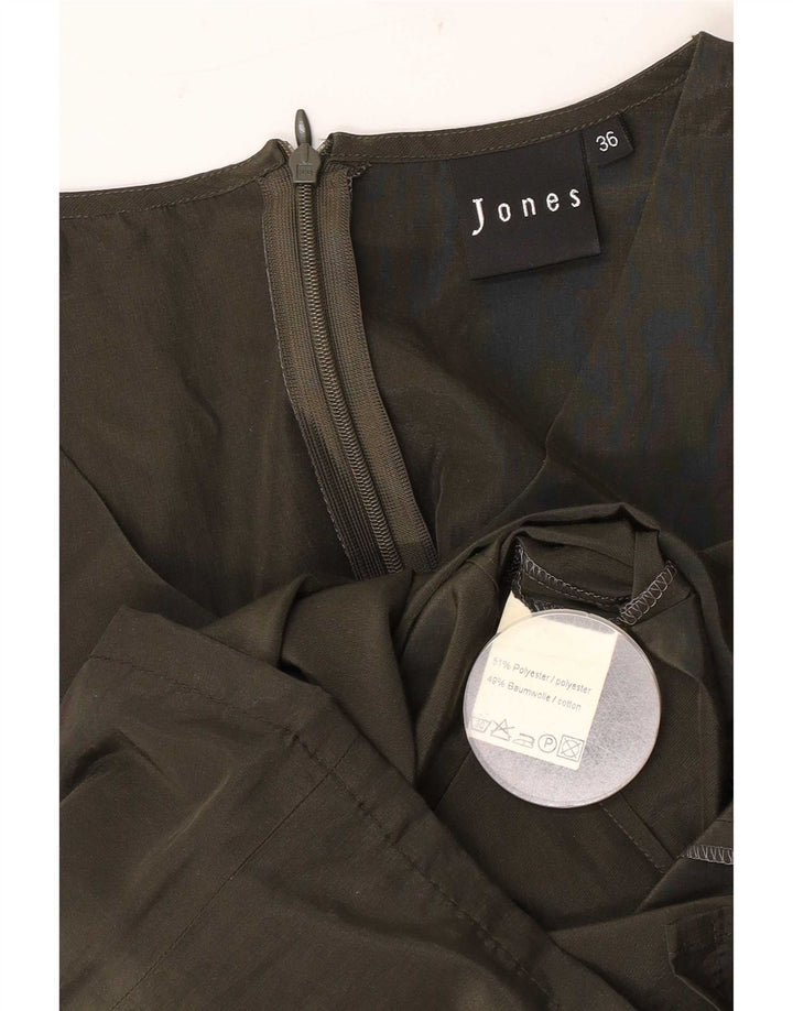 Jones Dame Ærmeløs Skede Kjole EU 36 Small Khaki Polyester