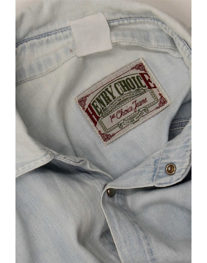 Vintage denimskjorte til mænd XL Blå