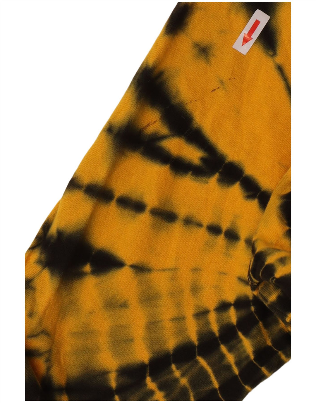 Dkny Womens Oversized Grafisk Sweatshirt Jumper UK 10 Small Yellow Tie Dye