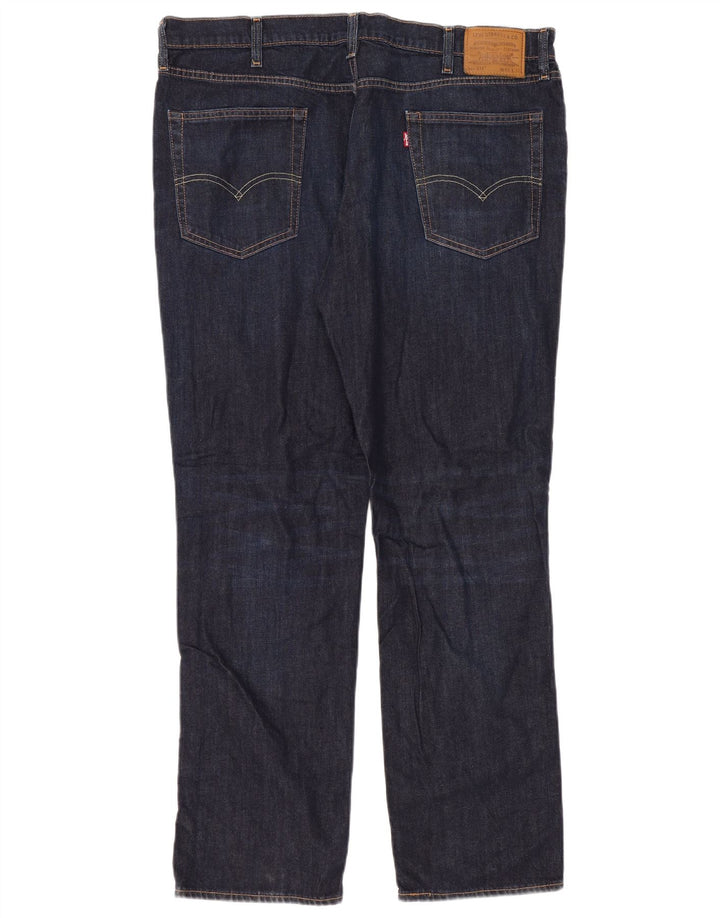 Levi's Herre 514 Straight Jeans W40 L32 Marineblå Bomuld