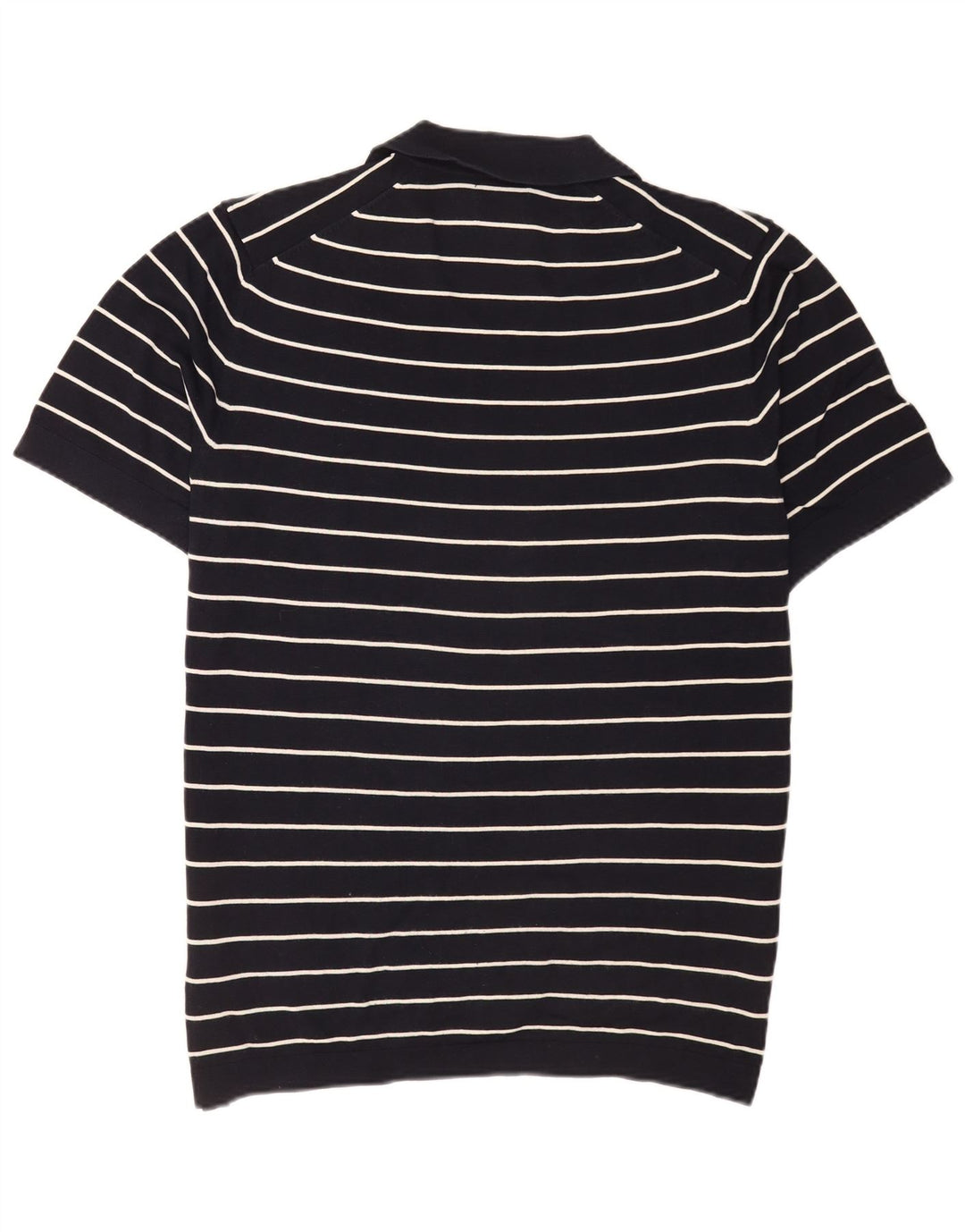 Massimo Dutti herre poloshirt XL marineblå stribet bomuld