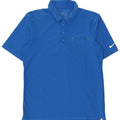 Nike Dri Fit poloshirt til mænd mellemblå polyester