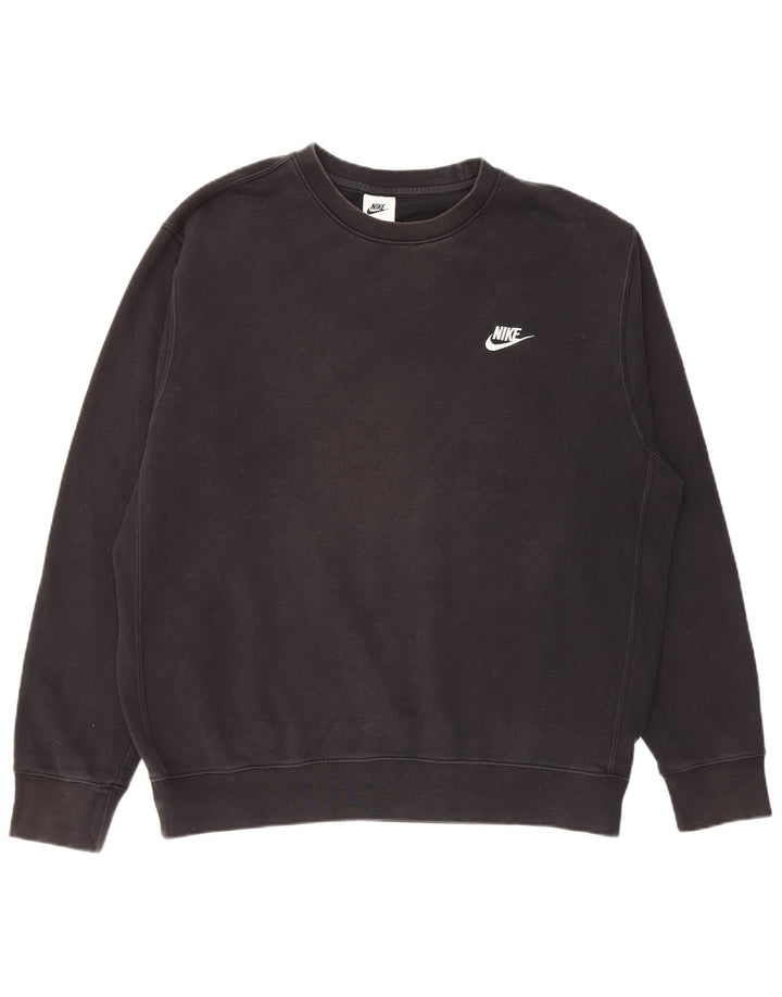 Nike Sweatshirt til mænd, stor sort bomuld