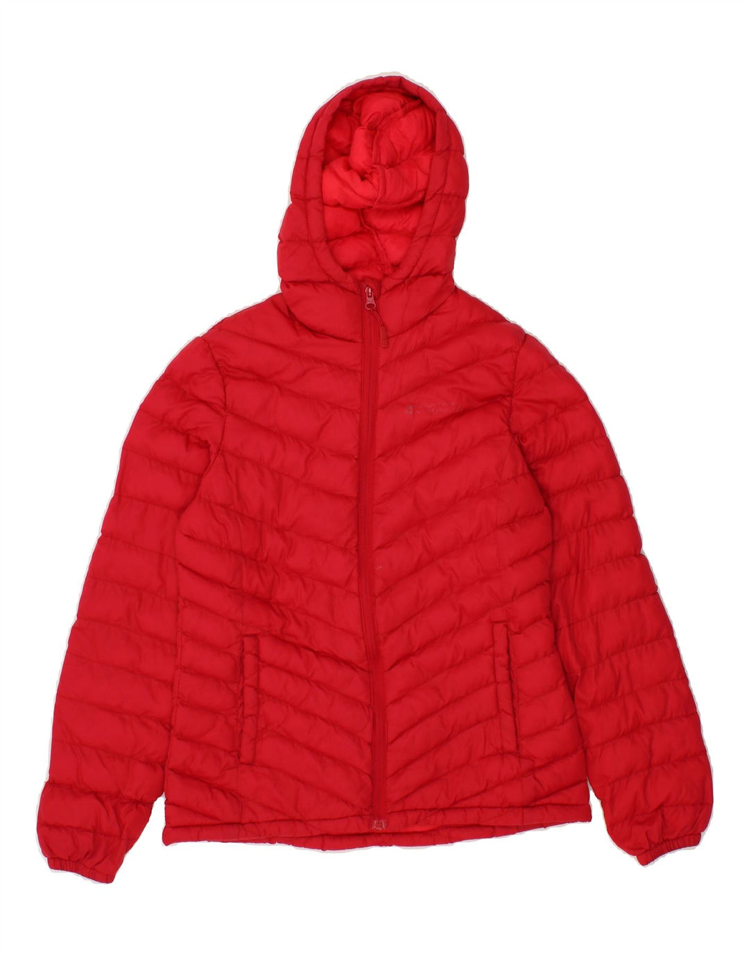 MOUNTAIN WAREHOUSE Womens Hooded Padded Jacket UK 8 Small  Red Nylon Vintage Mountain Warehouse and Second-Hand Mountain Warehouse from Messina Hembry 