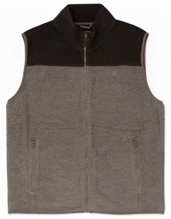 James Pringle Herre Fleece Gilet UK 40 Large Grey Colourblock Polyester