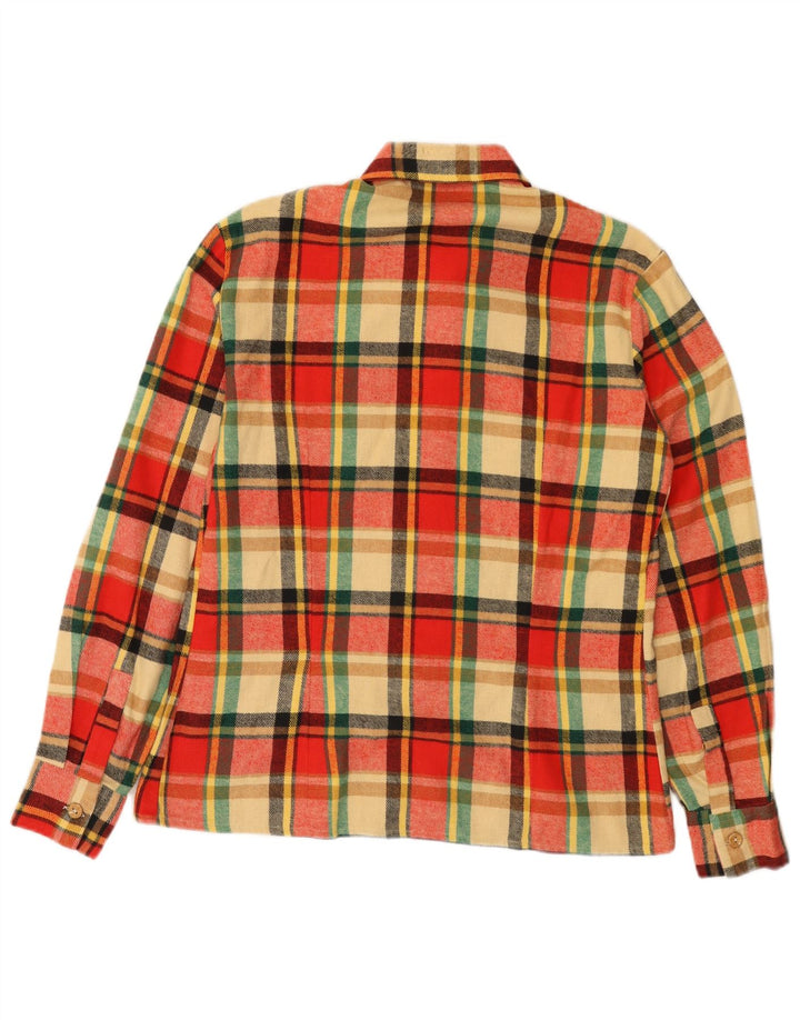 Vintage flannelskjorte til kvinder IT 50 XL rød ternet