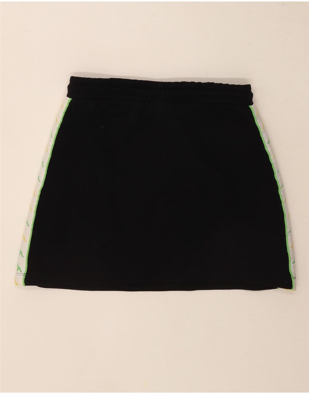 Kappa grafisk nederdel til kvinder UK 14 Medium Sort Colourblock Bomuld