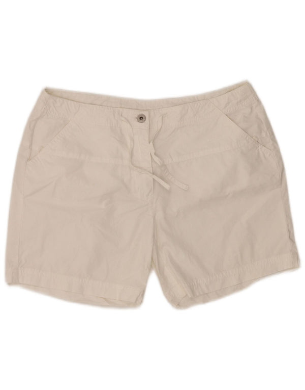 Champion Kvinder Casual Shorts Large W32 Hvid Bomuld