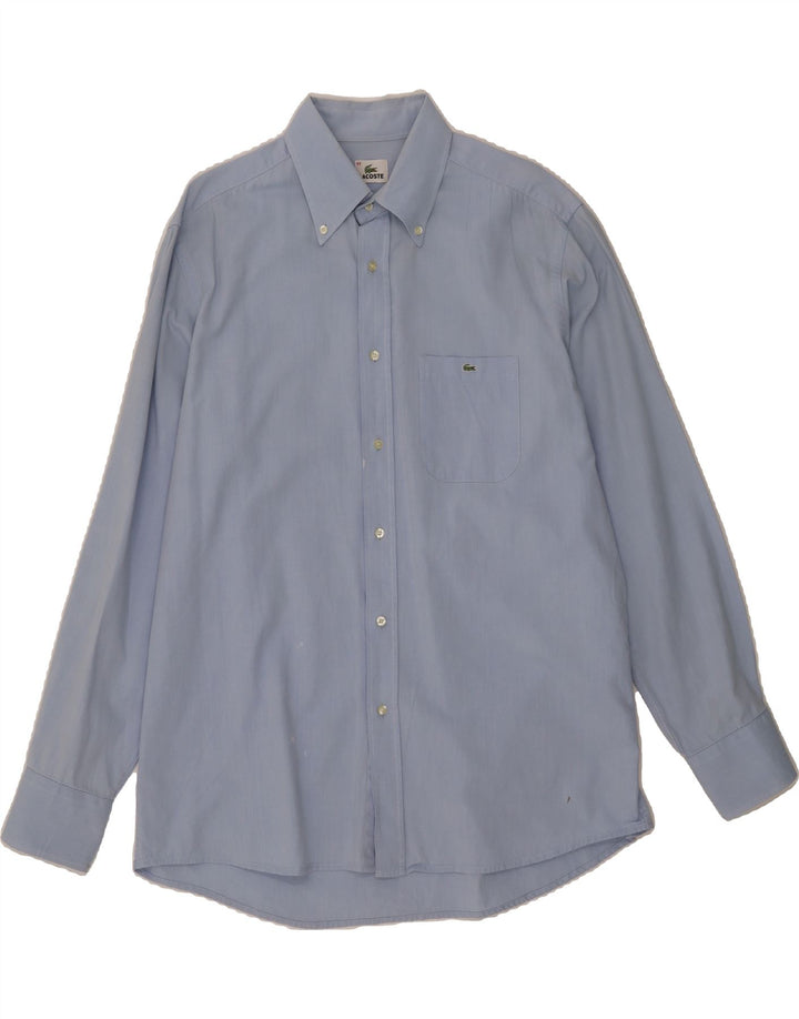 LACOSTE Mens Shirt Size 43 Large Blue Cotton Vintage Lacoste and Second-Hand Lacoste from Messina Hembry 