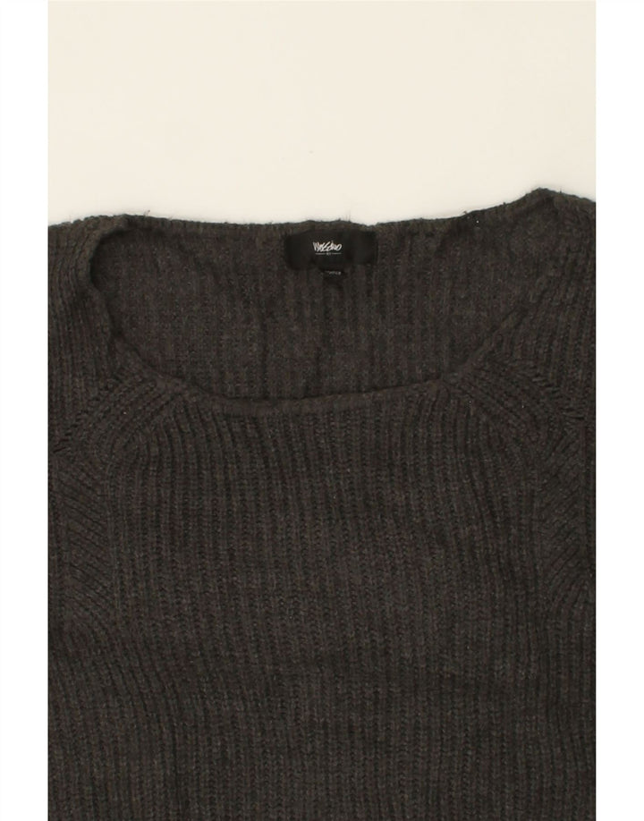 MOSSIMO Womens Boat Neck Jumper Sweater UK 20 2XL Grey Acrylic Vintage Mossimo and Second-Hand Mossimo from Messina Hembry 