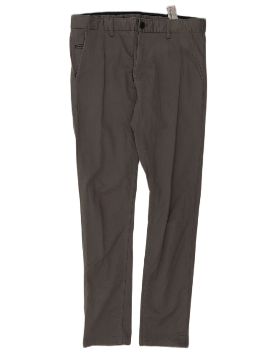 ZARA Herre Slim Chino Bukser EU 40 Medium W31 L30 Grå Bomuld