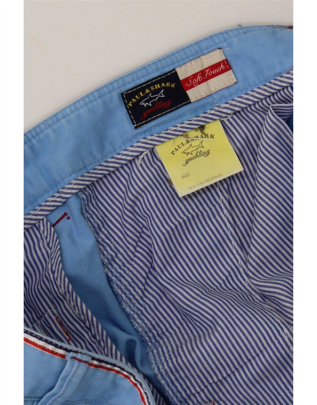 Paul & Shark Herre Chino Shorts W36 Large Blue Cotton