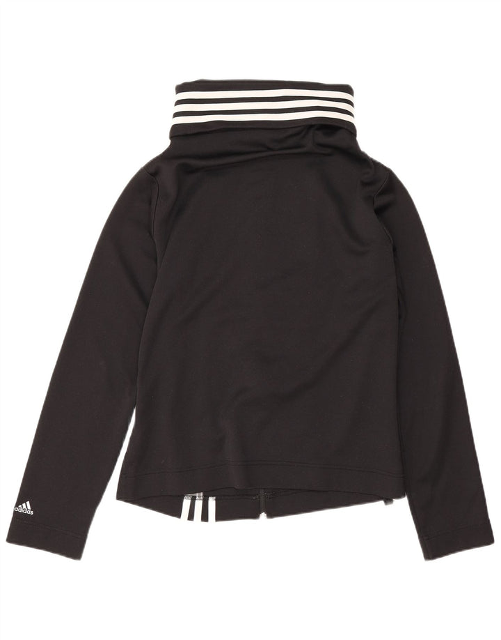 Adidas træningsdragt topjakke til kvinder UK 14 Medium Sort Polyester